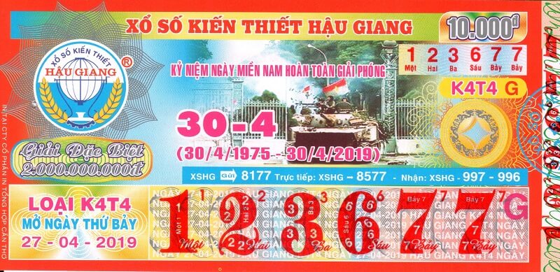 Mẫu vé xổ số Hậu Giang và những thông tin cần biết về XSHG