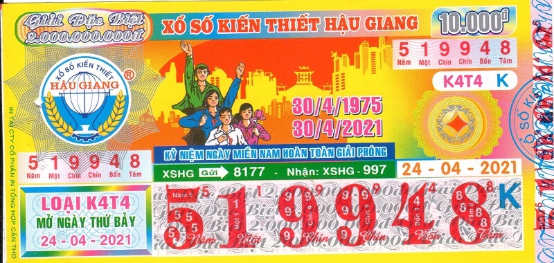 Mẫu vé xổ số Hậu Giang và những thông tin cần biết về XSHG